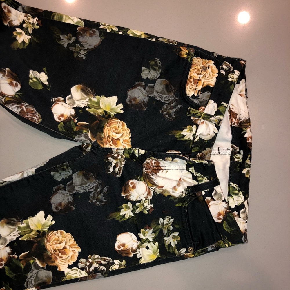 Floral print multi-colored Seven skinny jeans